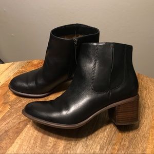 Söfft Leather Block Heel Bootie
